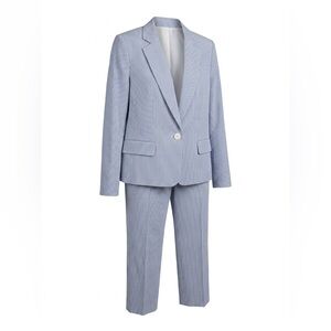 Albert Nipon Light Blue Pinstripe Suit